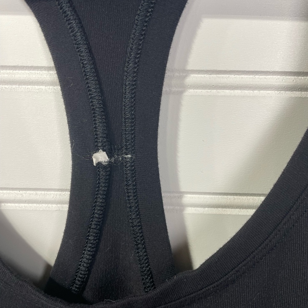 Lululemon Zuda Yoga Black Racerback Tank Top Medium Women’s - Picture 6 of 7